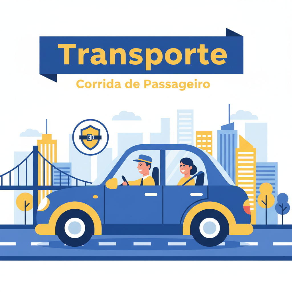 Serviço de transporte e corrida de passageiro com motorista cadastrado